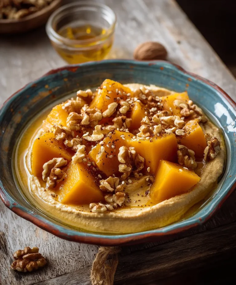 Türkischer Kürbis-Tahini-Walnuss Kuchen | Süß & Cremig