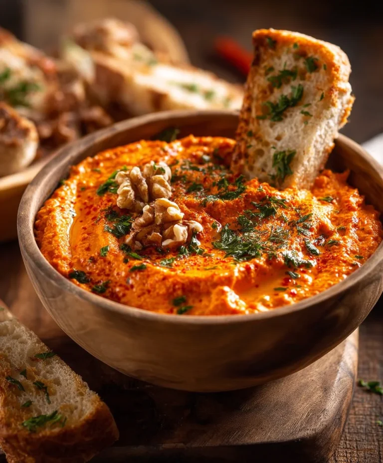 Cremiger Paprika-Walnuss-Dip: Lecker & Schnell