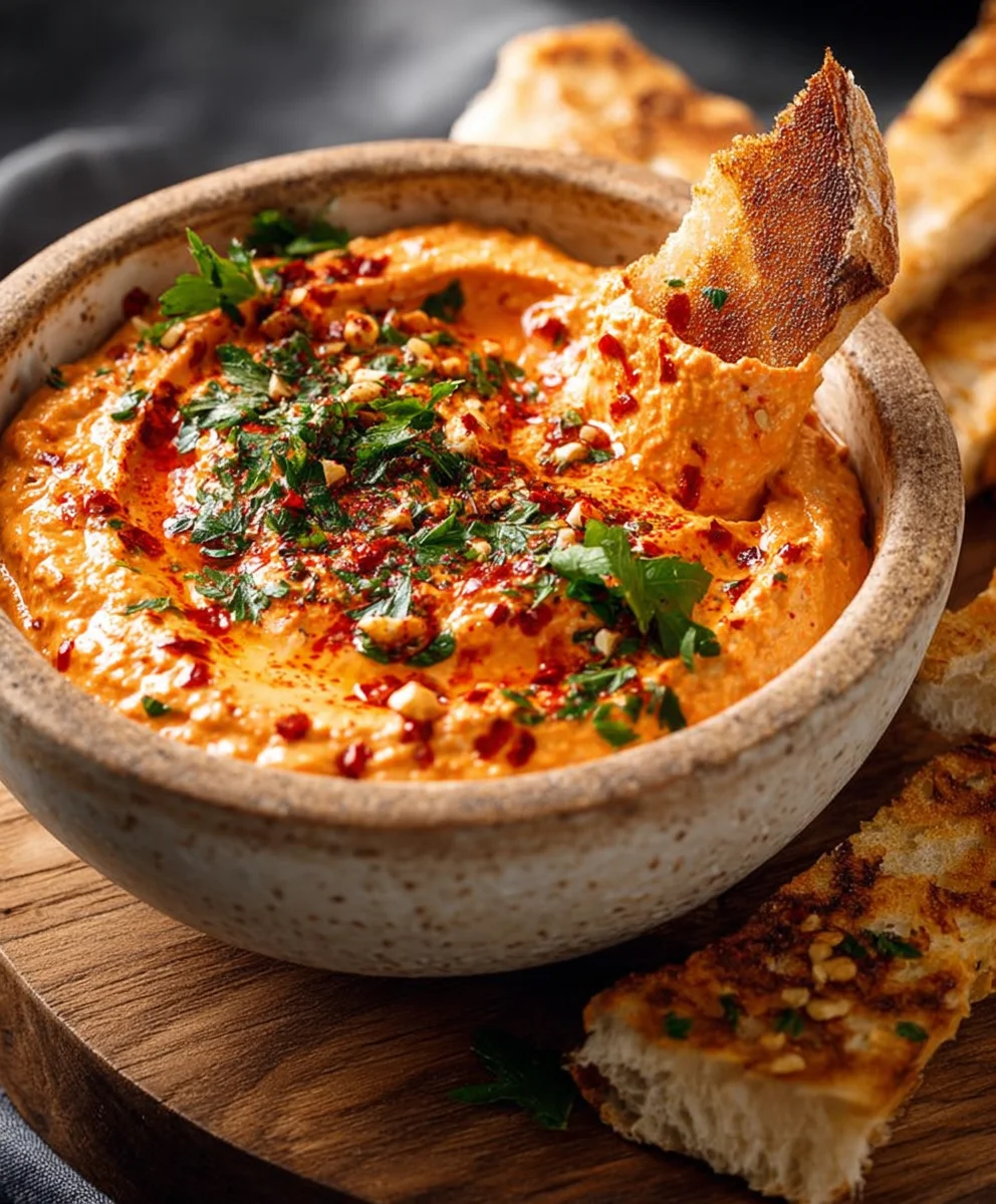 Cremiger Paprika-Walnuss-Dip: Lecker & Schnell