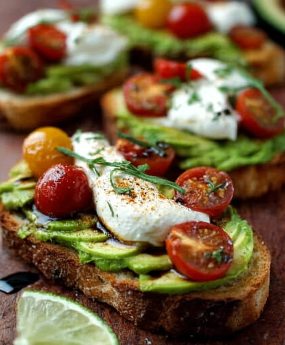 Avocado Burrata Bruschetta: Ultimatives Frühstück