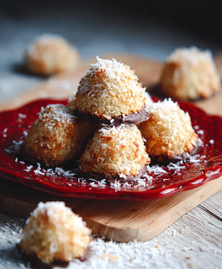 Vegane Kokosmakronen: Köstliche Haferflocken-Kokos-Leckereien