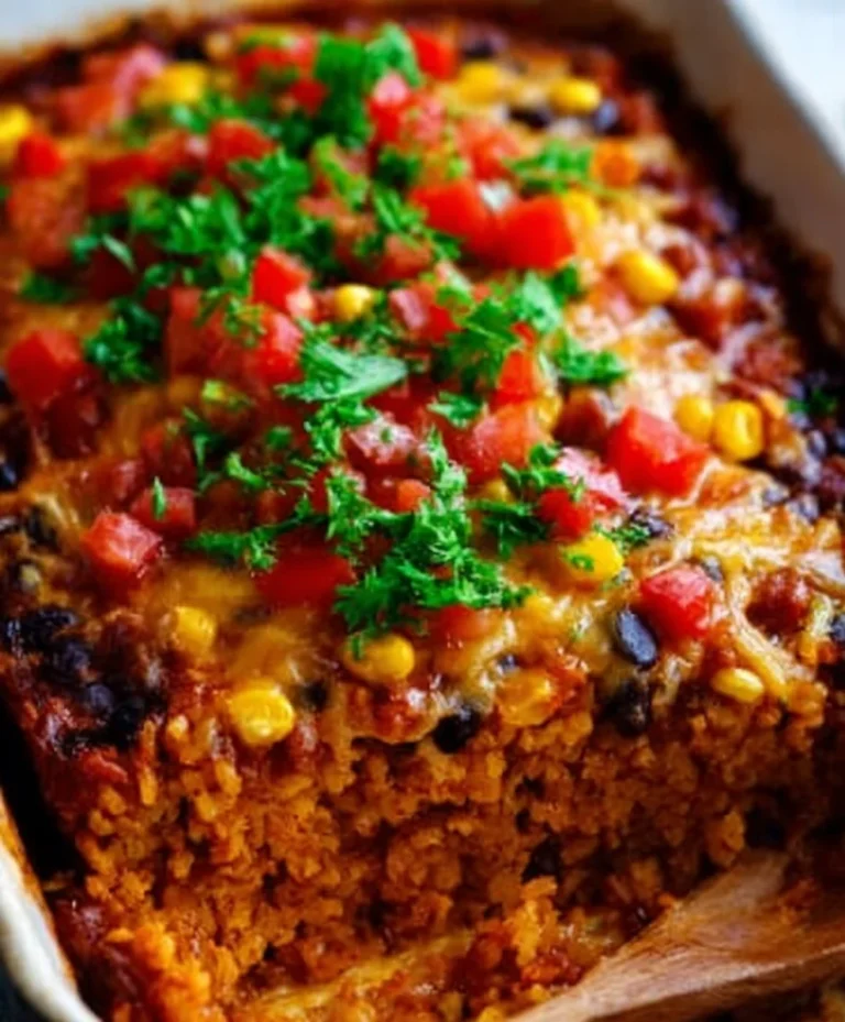 Ofen-Reis: Saftiger Rindfleisch-Reis mexikanisch