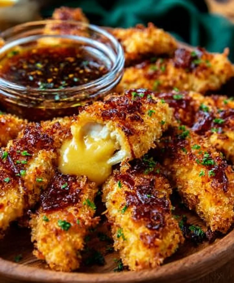 Knusprige Rindfleischstreifen Air Fryer (Honig-Senf)