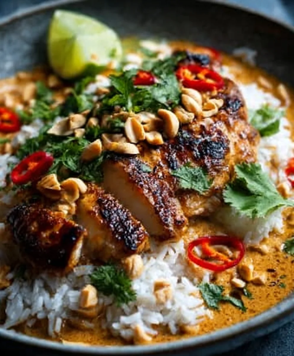 Erdnuss-Hähnchen & Basmatireis: Einfaches Rezept