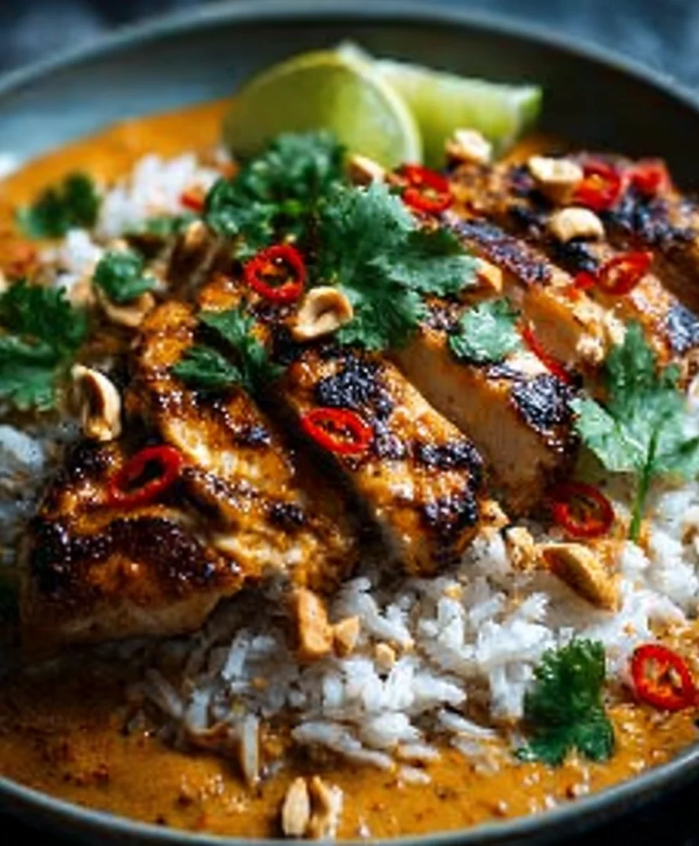 Erdnuss-Hähnchen & Basmatireis: Einfaches Rezept